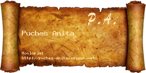 Puches Anita névjegykártya